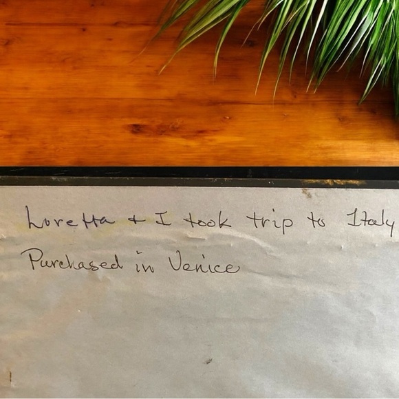 VINTAGE Italian Framed Tapestry – Madonna and Child – 15 1/4” x 14 3/4” - Picture 6 of 10